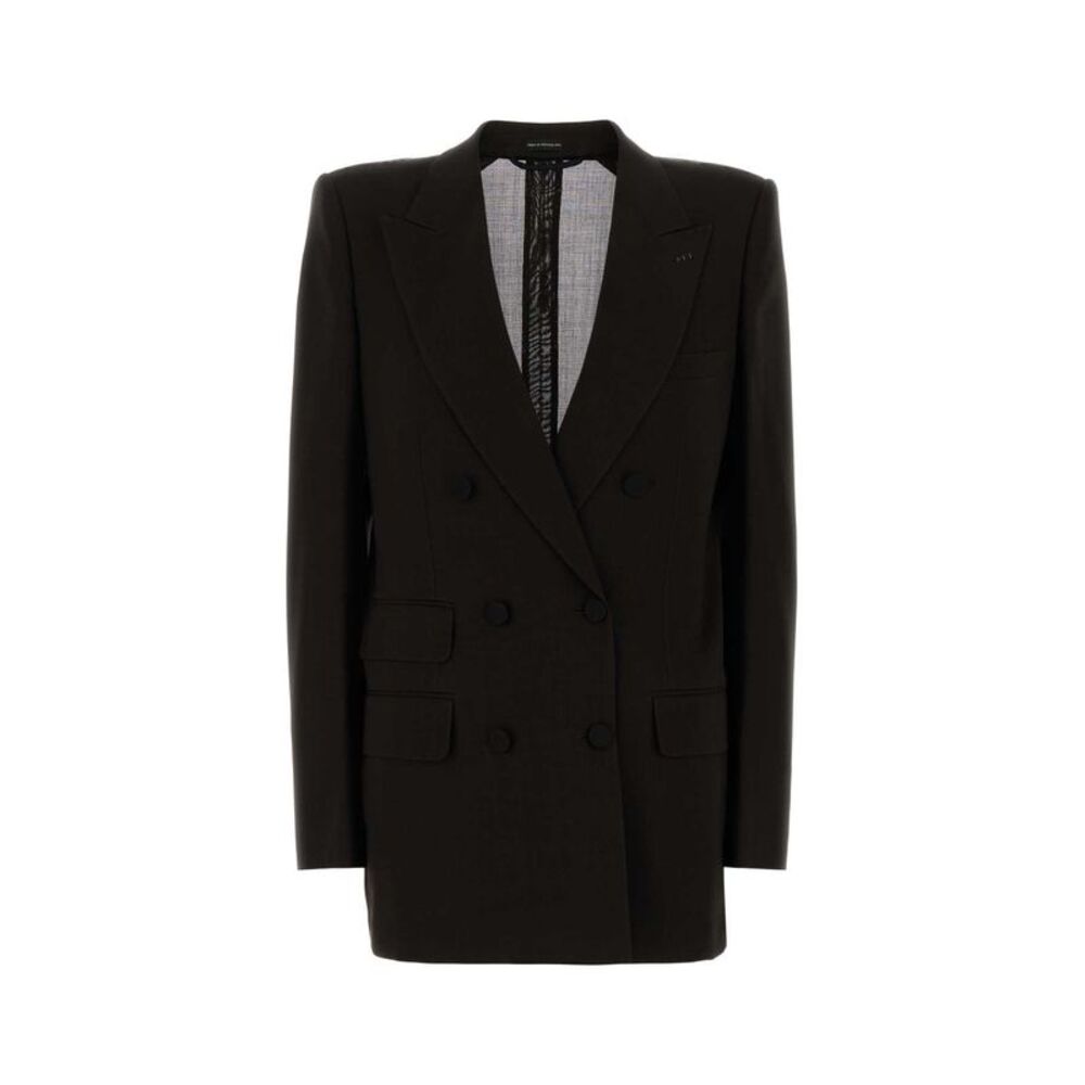 Tom Ford Women Brown Wool Blazer